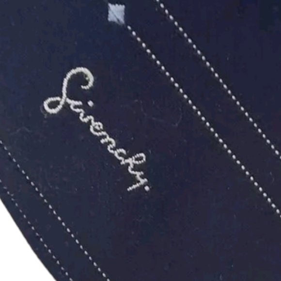 COPY - Givenchy Paris Necktie Designer Navy Striped - Picture 1 of 12